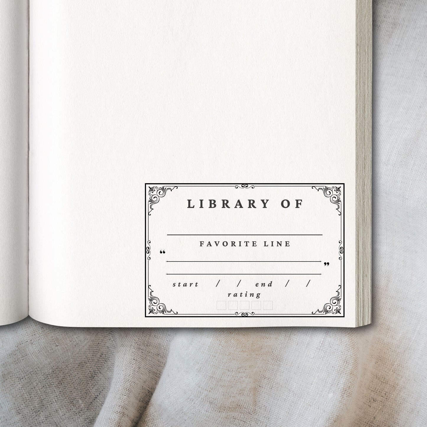 Personalized “Library Of” Book Stamp - Stamp for Book Lovers